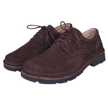 Skórzane półbuty marki Helios 808 brązowe