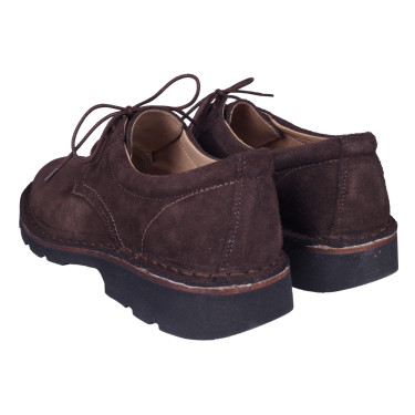 Skórzane półbuty marki Helios 808 brązowe