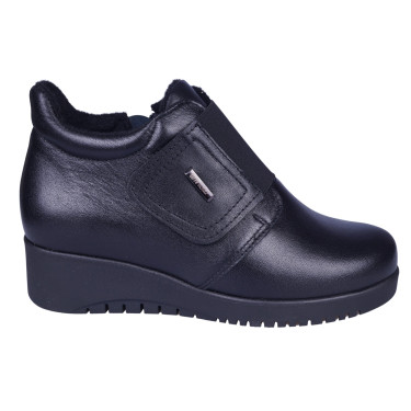 Botki damskie skórzane WIELBUT K-271 czarne