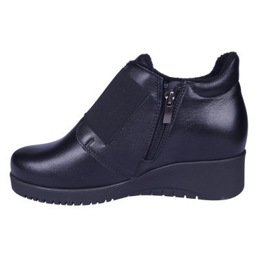 Botki damskie skórzane WIELBUT K-271 czarne