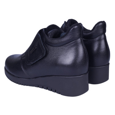 Botki damskie skórzane WIELBUT K-271 czarne