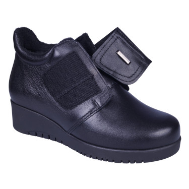 Botki damskie skórzane WIELBUT K-271 czarne