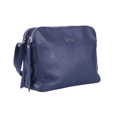 Torebka listonoszka skórzana VEZZE V017 granatowa