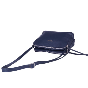 Torebka listonoszka skórzana VEZZE V017 granatowa