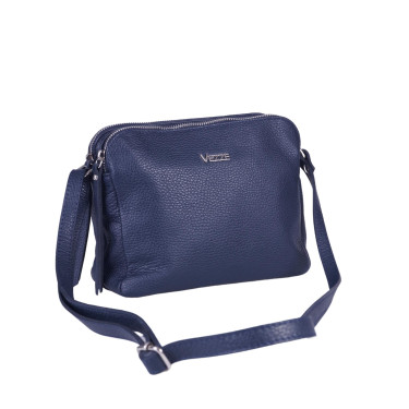 Torebka listonoszka skórzana VEZZE V017 granatowa