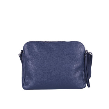 Torebka listonoszka skórzana VEZZE V017 granatowa