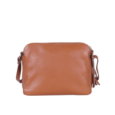 Torebka listonoszka skórzana VEZZE V017 ruda