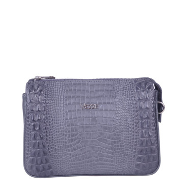 Torebka listonoszka skórzana VEZZE V016 szara