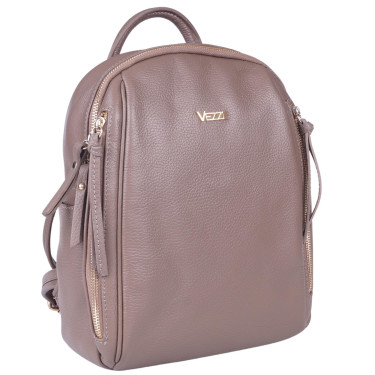 Plecak damski ze skóry naturalnej beżowej V024 Vezze