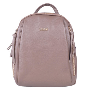 Plecak damski ze skóry naturalnej beżowej V024 Vezze