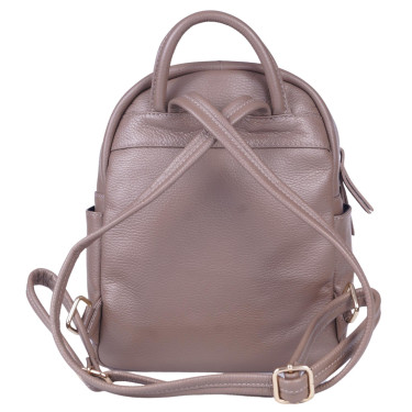 Plecak damski ze skóry naturalnej beżowej V024 Vezze