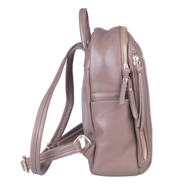 Plecak damski ze skóry naturalnej beżowej V024 Vezze