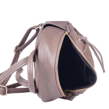 Plecak damski ze skóry naturalnej beżowej V024 Vezze