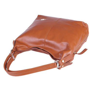 Ruda klasyczna torebka damska skóra naturalna VEZZE V025