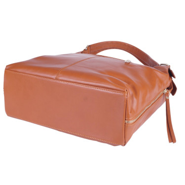 Ruda klasyczna torebka damska skóra naturalna VEZZE V025