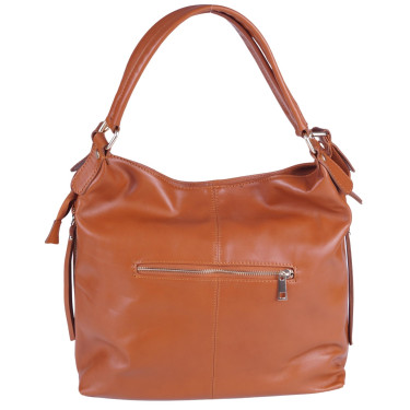 Ruda klasyczna torebka damska skóra naturalna VEZZE V025