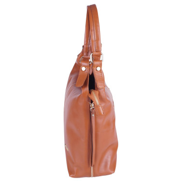 Ruda klasyczna torebka damska skóra naturalna VEZZE V025