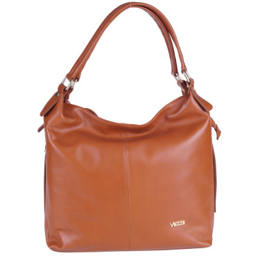 Ruda klasyczna torebka damska skóra naturalna VEZZE V025