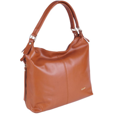 Ruda klasyczna torebka damska skóra naturalna VEZZE V025