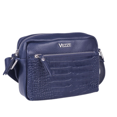 Mała torebka listonoszka granatowa VEZZE V027
