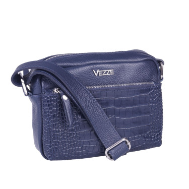 Mała torebka listonoszka granatowa VEZZE V027