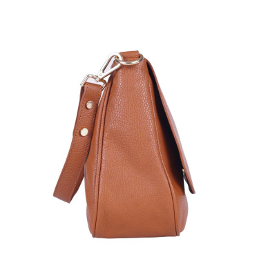 Skórzana torebka damska VEZZE V028 ruda