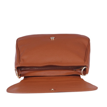 Skórzana torebka damska VEZZE V028 ruda