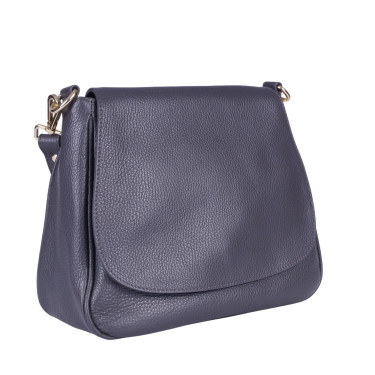 Skórzana torebka damska VEZZE V028 szara