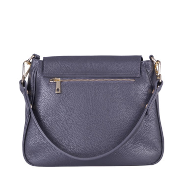 Skórzana torebka damska VEZZE V028 szara