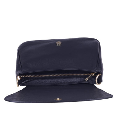 Skórzana torebka damska VEZZE V028 czarna