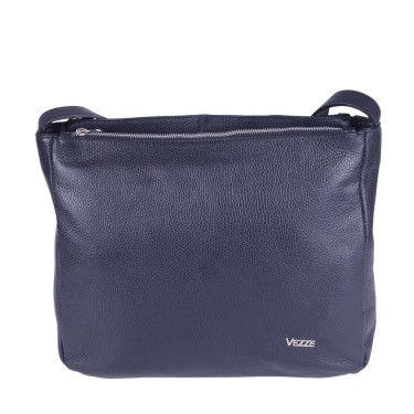 Torebka damska czarna skóra naturalna VEZZE V040