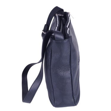 Torebka damska czarna skóra naturalna VEZZE V040