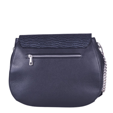 Klasyczna torebka damska skórzana V042 czarna