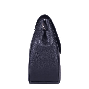 Klasyczna torebka damska skórzana V042 czarna