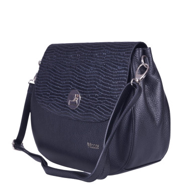 Klasyczna torebka damska skórzana V042 czarna