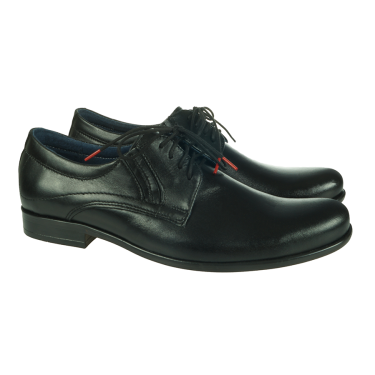 PANTOFLE SKÓRZANE MĘSKIE CZARNE DORIAN 112