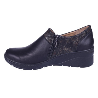 PÓŁBUTY DAMSKIE SKÓRZANE HELIOS 348 CZARNE