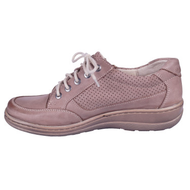 Beżowe półbuty damskie skóra naturalna Helios 357