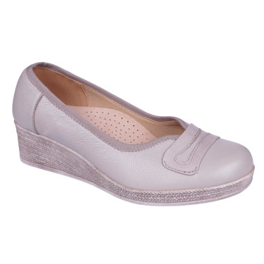 Półbuty damskie skóra naturalna Bucik AP71 beżowe