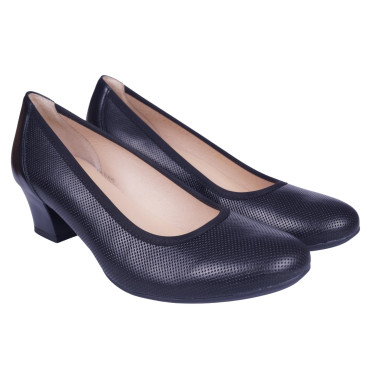 Półbuty skórzane damskie PESCO 1813 czarne