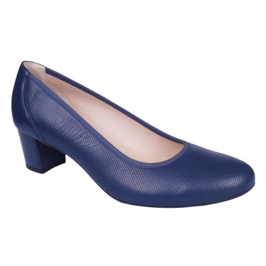 Półbuty skórzane damskie PESCO 1813 granatowe