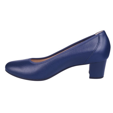 Półbuty skórzane damskie PESCO 1813 granatowe
