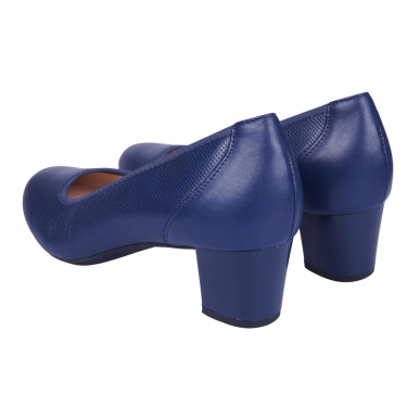 Półbuty skórzane damskie PESCO 1813 granatowe