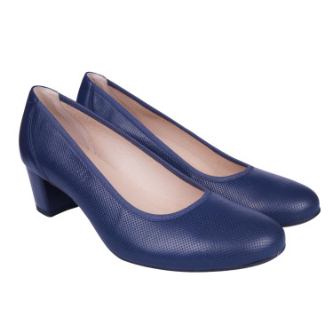 Półbuty skórzane damskie PESCO 1813 granatowe