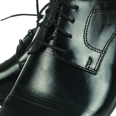 KLASYCZNE PÓŁBUTY WIZYTOWE MĘSKIE CZARNY POŁYSK J&R 181