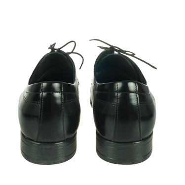 KLASYCZNE PÓŁBUTY WIZYTOWE MĘSKIE CZARNY POŁYSK J&R 181