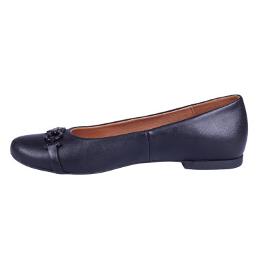 Klasyczne skórzane balerinki Wielbut 020 czarne