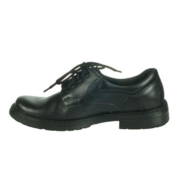 PÓŁBUTY SKÓRZANE MĘSKIE CZARNE WIELBUT WZ -7