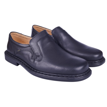 Skórzane półbuty męskie ESCOTT 766 czarne