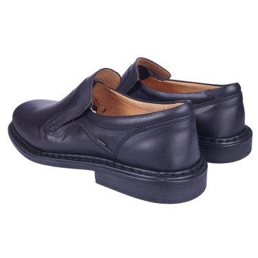 Skórzane półbuty męskie ESCOTT 766 czarne